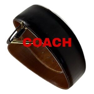 AUTHENTIC Coach Mocha Brown Leather Belt
